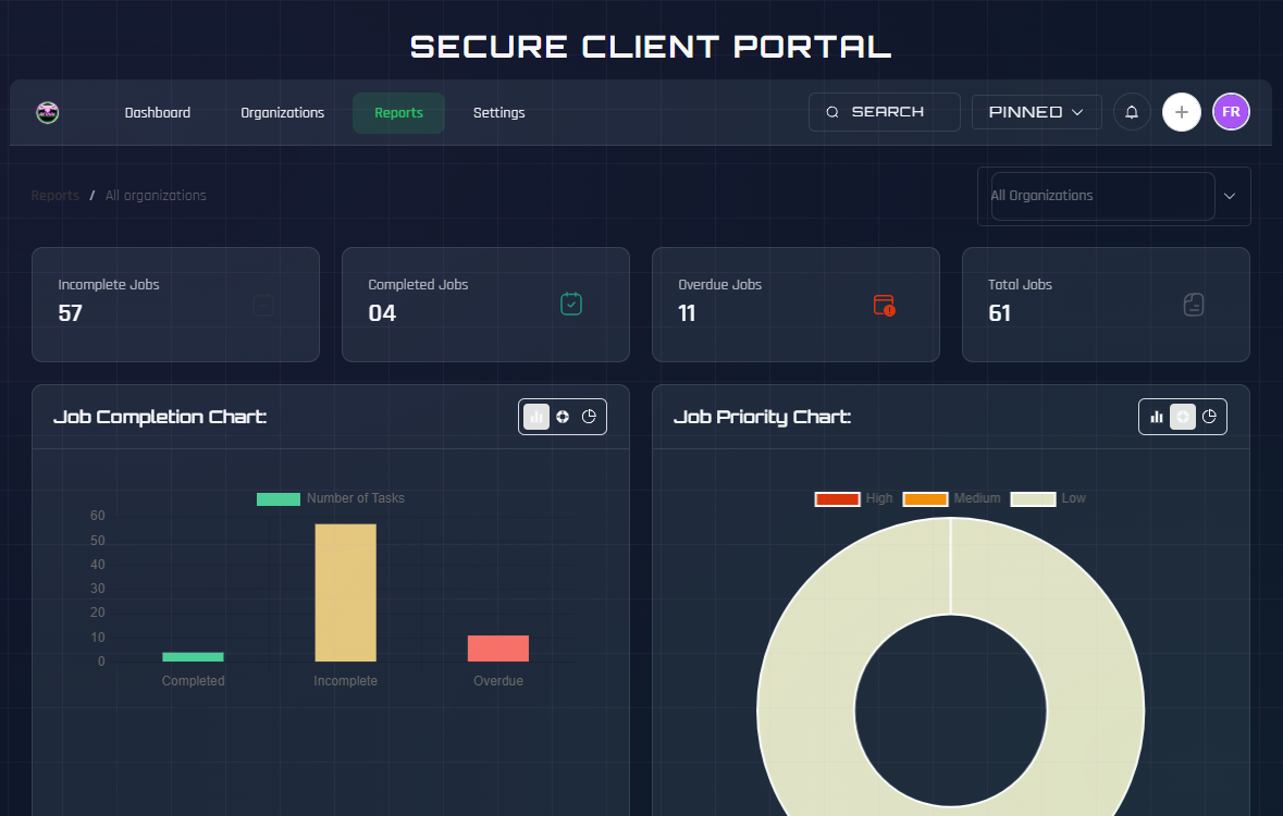 Aerial Solution Services client portal